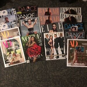 Vogue vanity fair elle GQ magazines